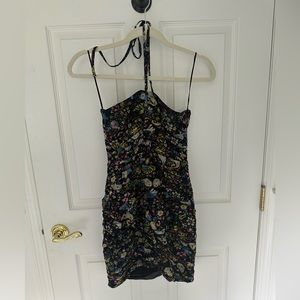 Zara paisley mini dress